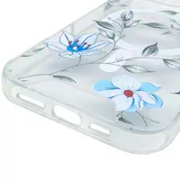 TPU+PC чохол Clear Garden with MagSafe для Apple iPhone 16 Pro Max (6.9") Blue Blossom