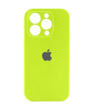Чехол Silicone Case Full Camera Protective (AA) для Apple iPhone 16 Pro Max (6.9") Кислотно-зеленый / Acid Green