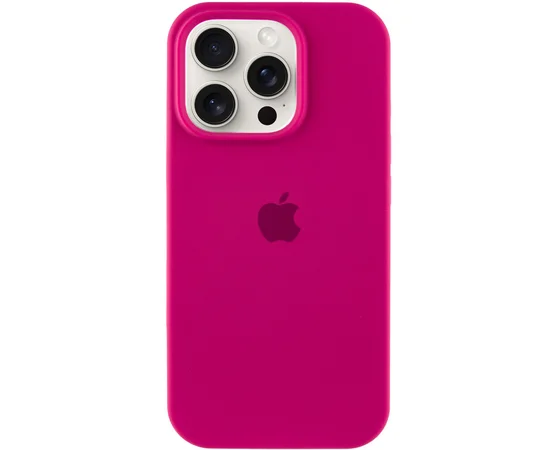 Чехол Silicone Case Full Protective (AA) для Apple iPhone 16 Pro Max (6.9") Красный / Rose Red