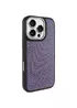 Чехол PC TechWoven Hybrid with MagSafe для Apple iPhone 16 Pro Max (6.9") Black / Purple