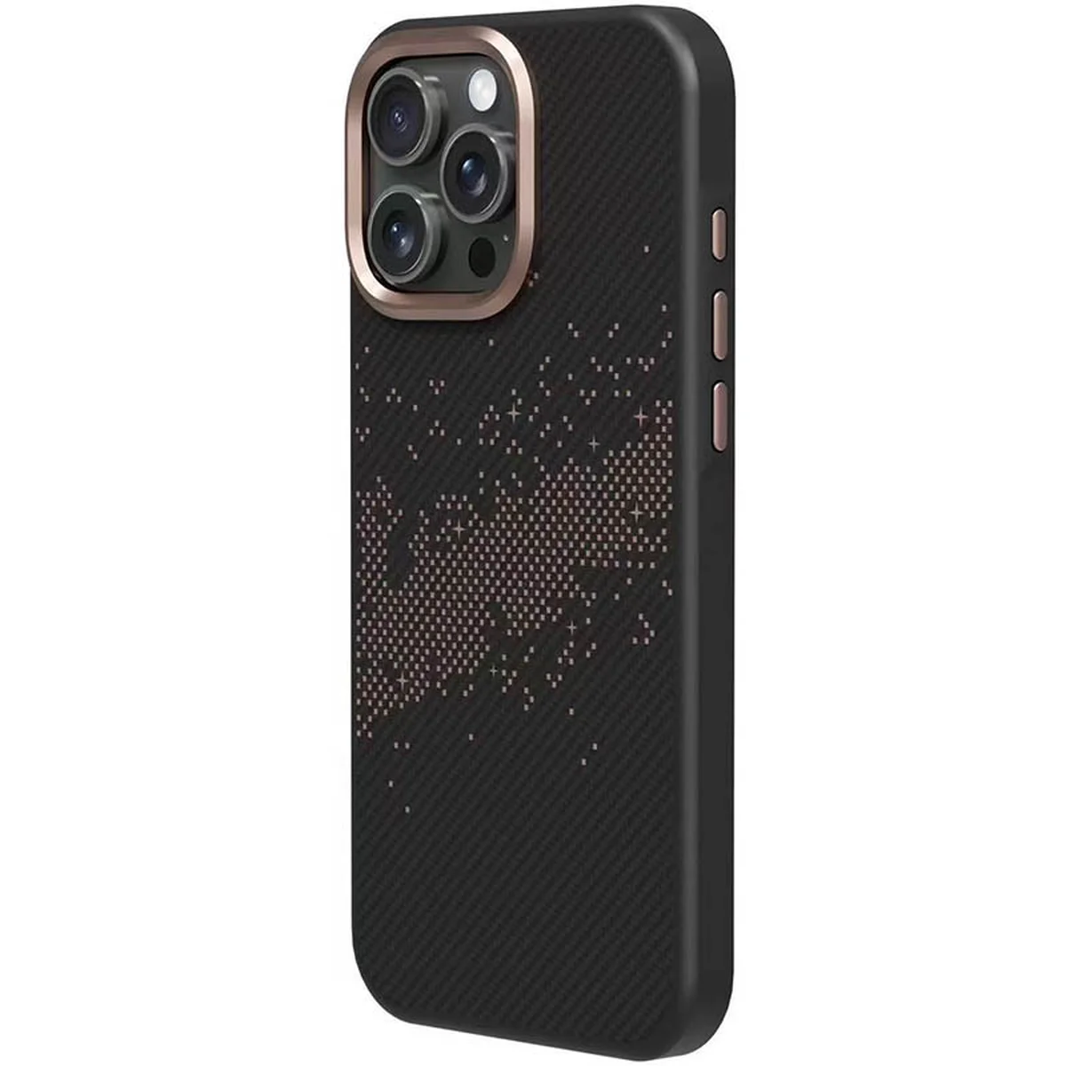 TPU чохол Monzo (MagFit) для Apple iPhone 16 Pro Max (6.9") Titanium gold