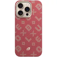 TPU+PC чохол Blueo Gilded Tactile Woven with MagSafe для Apple iPhone 16 Pro Max (6.9") Red