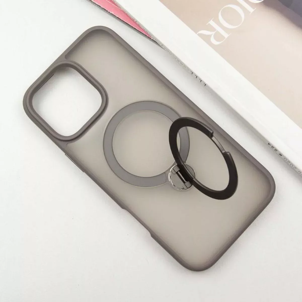 Чехол Ummi Colorful with MagSafe HQ Ring для Apple iPhone 16 Pro Max (6.9") Grey