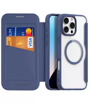 Чохол-книжка Dux Ducis Skin X Pro with MagSafe для iPhone 16 Pro Max (6.9") Blue