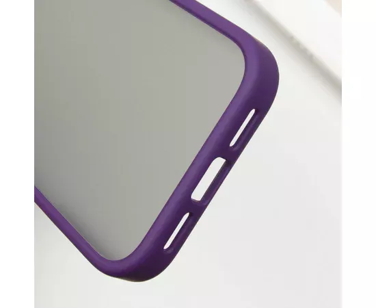 TPU+PC чохол Metal Buttons для Apple iPhone 16 Pro Max (6.9") Темно-Фіолетовий
