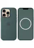 Чехол Silicone case (AAA) with Magsafe and Animation (button) для Apple iPhone 16 Pro Max (6.9") Lake Green