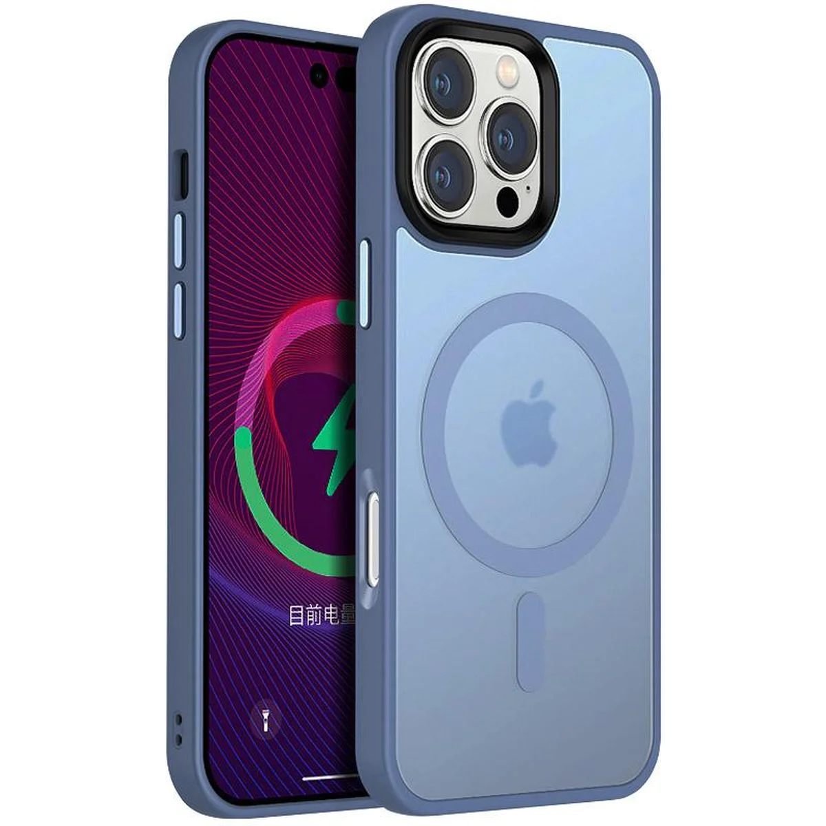 Чехол Ummi Colorful with MagSafe для Apple iPhone 16 Pro Max (6.9") Голубой / Sierra Blue