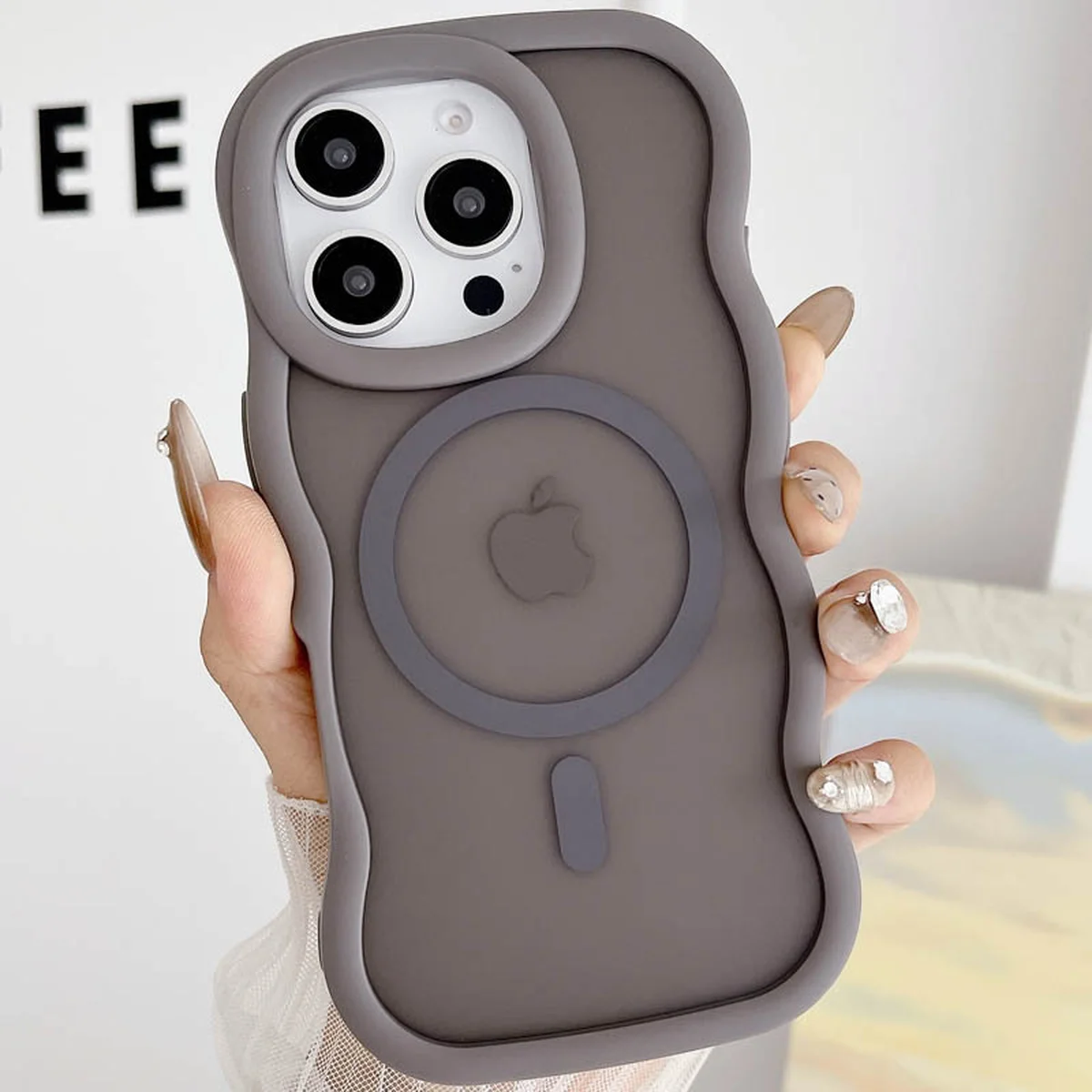 Чехол TPU+PC Undine with MagSafe для Apple iPhone 16 Pro Max (6.9") Grey