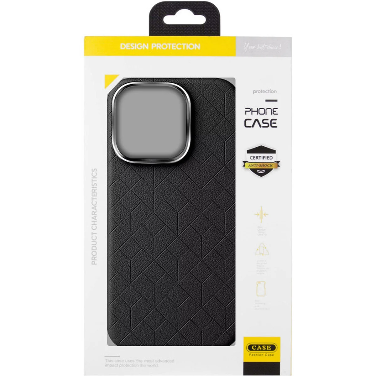 Кожаный чехол Carved with MagSafe для Apple iPhone 16 Pro Max (6.9") Black