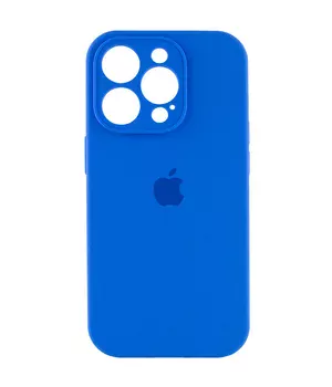 Чехол Silicone Case Full Camera Protective (AA) для Apple iPhone 16 Pro Max (6.9") Синий / Capri Blue