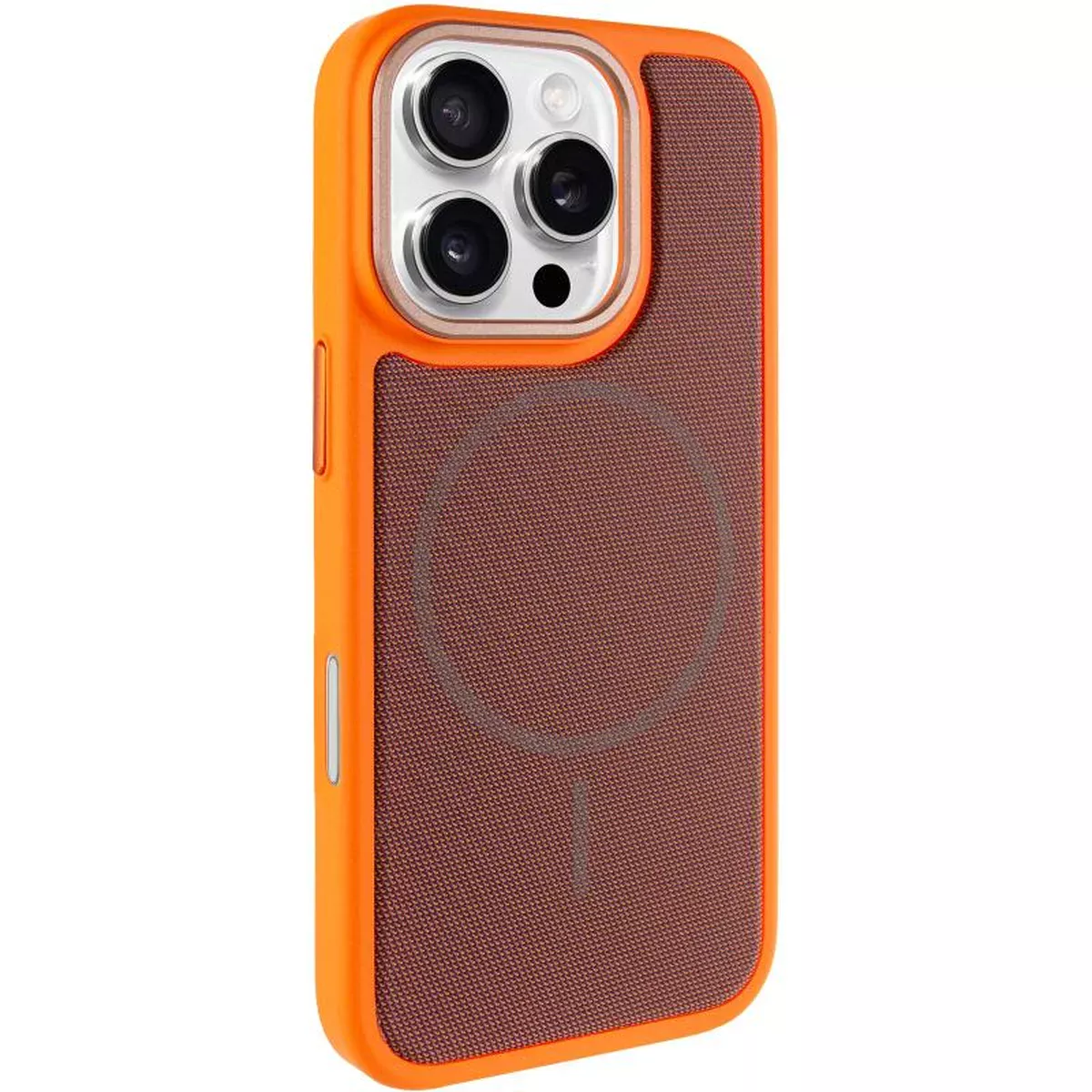 Чохол PC TechWoven Hybrid with MagSafe для Apple iPhone 16 Pro Max (6.9") Orange / Brown