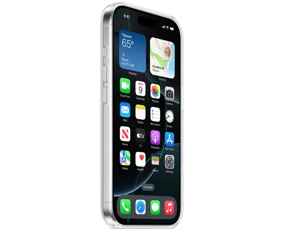 Чехол Clear Case (AAA) with MagSafe and Animation для Apple iPhone 16 Pro Max (6.9") Clear