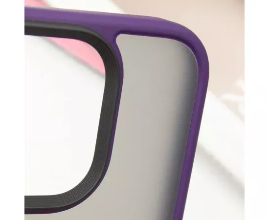 TPU+PC чохол Metal Buttons для Apple iPhone 16 Pro Max (6.9") Темно-Фіолетовий