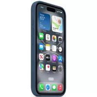 Чехол Silicone case (AAA) with Magsafe and Animation (button) для Apple iPhone 16 Pro Max (6.9") Denim