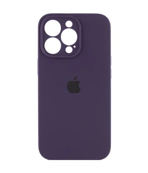 Чохол Silicone Case Full Camera Protective (AA) Apple iPhone 16 Pro Max (6.9") Фіолетовий / Elderberry