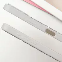 TPU чехол Bling World Rock Diamond для Apple iPhone 16 Pro Max (6.9") Серебряный