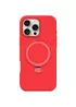 Чохол Silicone Case Full Protective NO LOGO with Ring для Apple iPhone 16 Pro Max (6.9") Red