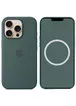 Чохол Silicone case (AAA) full with Magsafe and Animation для Apple iPhone 16 Pro Max (6.9") Lake Green