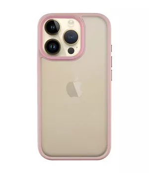 TPU+PC чехол Metal Buttons для Apple iPhone 16 Pro Max (6.9") Розовый