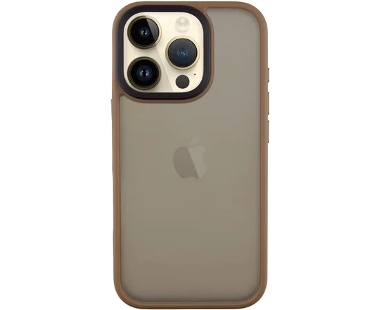 TPU+PC чехол Metal Buttons для Apple iPhone 16 Pro Max (6.9") Золотой