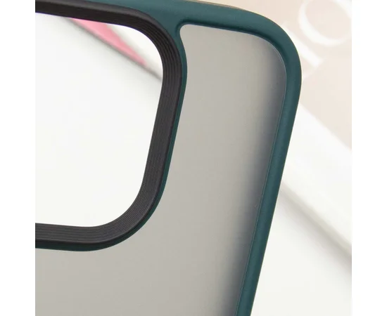 TPU+PC чохол Metal Buttons для Apple iPhone 16 Pro Max (6.9") Зелений