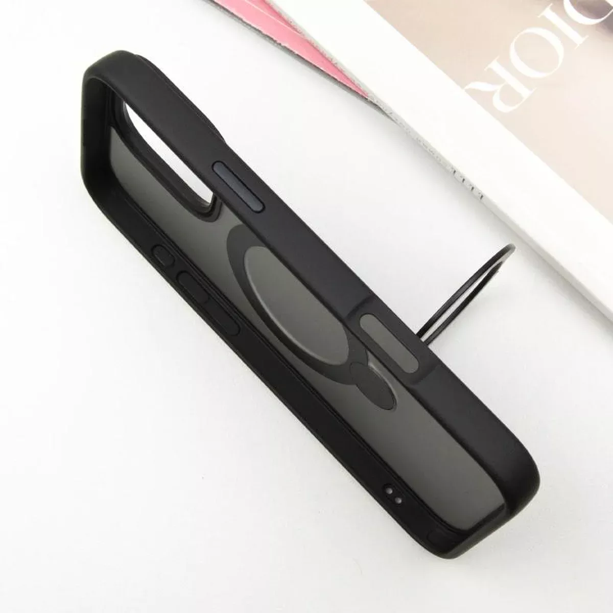 Чехол Ummi Colorful with MagSafe HQ Ring для Apple iPhone 16 Pro Max (6.9") Black