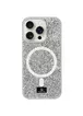 TPU чехол Bling World Rock Diamond with MagSafe для Apple iPhone 16 Pro Max (6.9") Silver