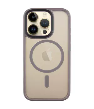 TPU+PC чехол Metal Buttons with MagSafe для Apple iPhone 16 Pro Max (6.9") Серый