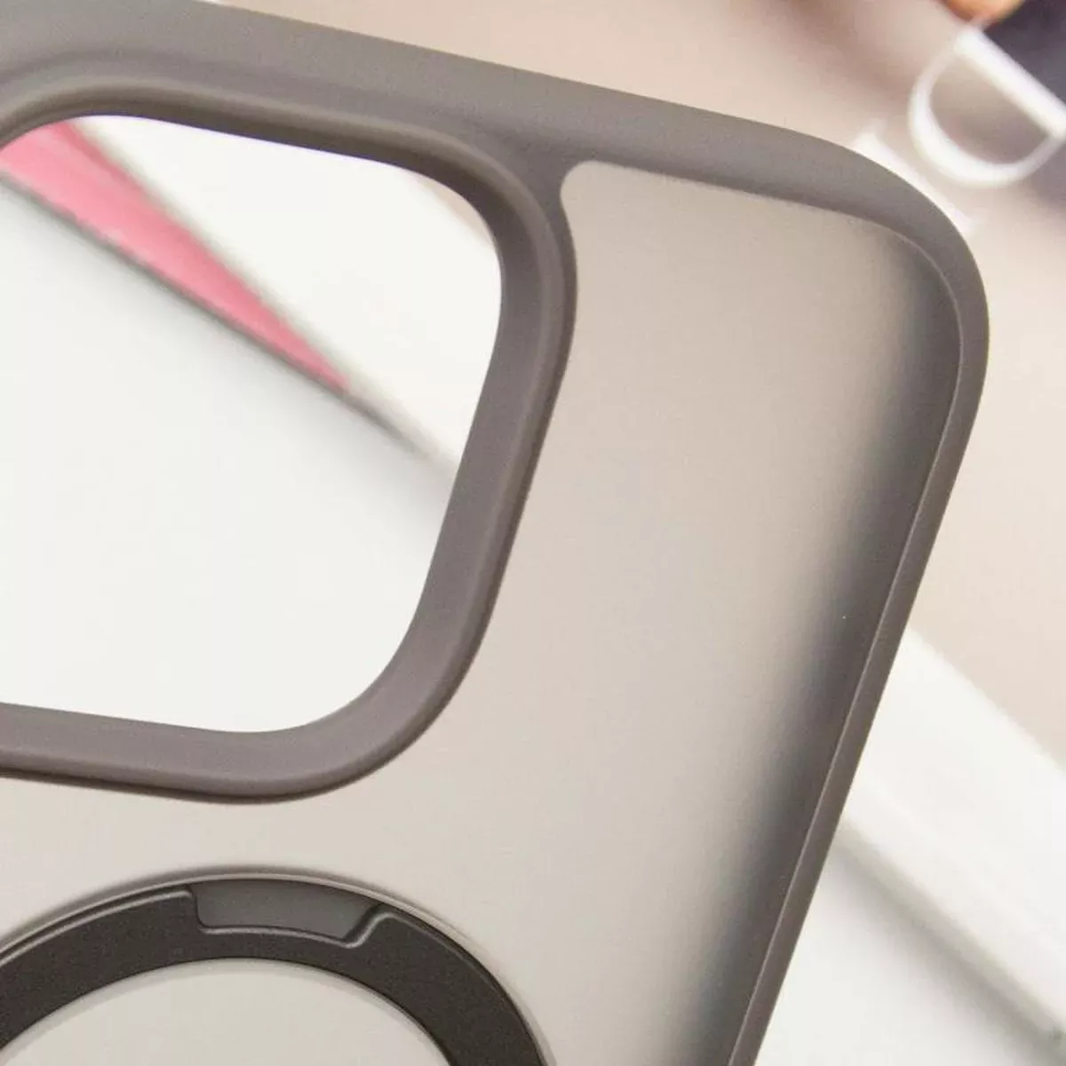 Чехол Ummi Colorful with MagSafe HQ Ring для Apple iPhone 16 Pro Max (6.9") Grey