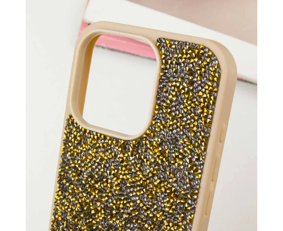 TPU чохол Bling World Rock Diamond для Apple iPhone 16 Pro Max (6.9") Золотий