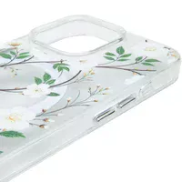 TPU+PC чехол Clear Garden with MagSafe для Apple iPhone 16 Pro Max (6.9") White Gardenia