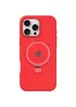 Чехол Silicone Case Full Protective with Ring для Apple iPhone 16 Pro Max (6.9") Red