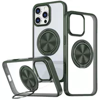 TPU+PC чехол Metal Ring with MagSafe для Apple iPhone 16 Pro Max (6.9") Зеленый