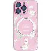 TPU+PC чохол Secret Garden with MagSafe для Apple iPhone 16 Pro Max (6.9") Pink