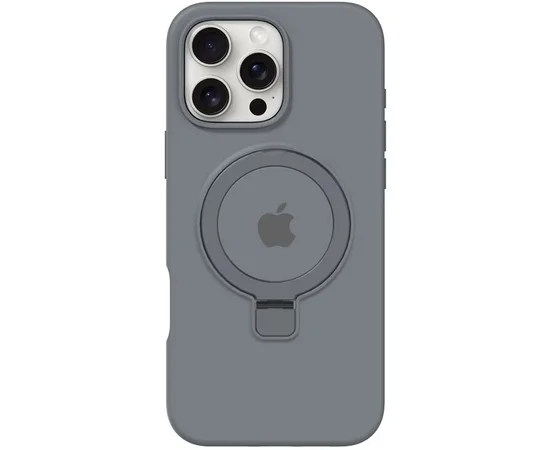 Чохол Silicone Case Full Protective with Ring для Apple iPhone 16 Pro Max (6.9") Grey