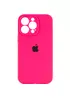 Чехол Silicone Case Full Camera Protective (AA) для Apple iPhone 16 Pro Max (6.9") Розовый / Barbie pink