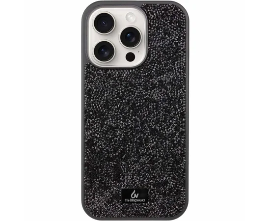 TPU чехол Bling World Rock Diamond для Apple iPhone 16 Pro Max (6.9") Черный