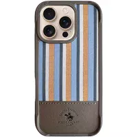 Шкіряний чохол Polo Santa Barbara Isaac для iPhone 16 Pro Max (6.9") Titanium grey