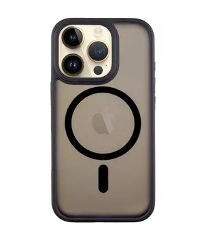 TPU+PC чехол Metal Buttons with MagSafe для Apple iPhone 16 Pro Max (6.9") Черный