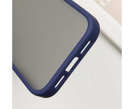 TPU+PC чохол Metal Buttons для Apple iPhone 16 Pro Max (6.9") Синій