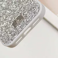 TPU чехол Bling World Rock Diamond для Apple iPhone 16 Pro Max (6.9") Серебряный