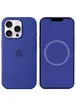 Чехол Silicone case (AAA) full with Magsafe and Animation для Apple iPhone 16 Pro Max (6.9") Ultramarine
