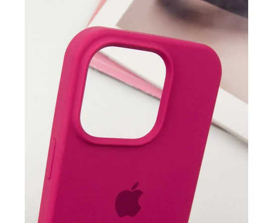 Чехол Silicone Case Full Protective (AA) для Apple iPhone 16 Pro Max (6.9") Красный / Rose Red