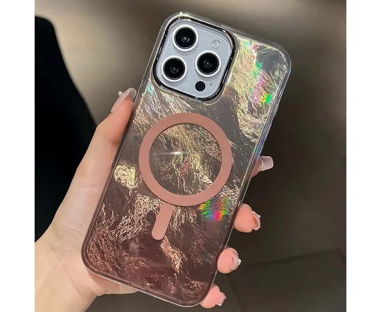 Чохол TPU Shiny Mountain (MagFit) для Apple iPhone 16 Pro Max (6.9") Chocolate