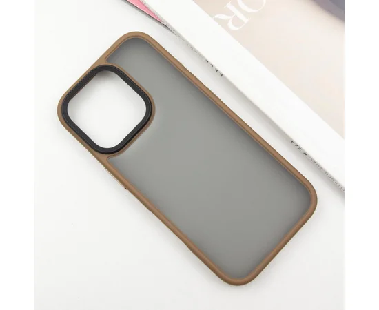 TPU+PC чехол Metal Buttons для Apple iPhone 16 Pro Max (6.9") Золотой