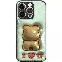 TPU+PC чохол Prisma Fluffie для Apple iPhone 16 Pro Max (6.9") Bear