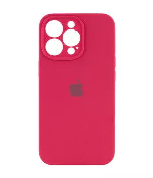 Чохол Silicone Case Full Camera Protective (AA) Apple iPhone 16 Pro Max (6.9") Червоний / Rose Red