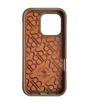 Шкіряний чохол Polo Santa Barbara Isaac для iPhone 16 Pro Max (6.9") Champagne gold