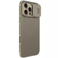 Карбоновая накладка Nillkin CamShield Pro для Apple iPhone 16 Pro Max (6.9") Gold