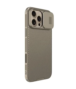 Карбонова накладка Nillkin CamShield Pro для Apple iPhone 16 Pro Max (6.9") Gold
